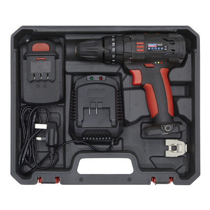 Sealey 18V Ø10mm Cordless Hammer Drill/Driver CP18VLD