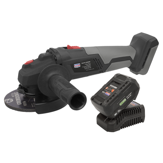 Sealey 20V 4Ah Ø115mm Brushless Angle Grinder Kit CP20VAGXKIT1
