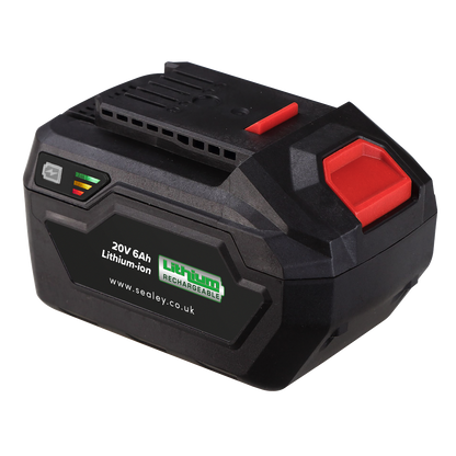 Sealey 20V 6Ah SV20 Series Lithium-ion Power Tool Battery CP20VBP6