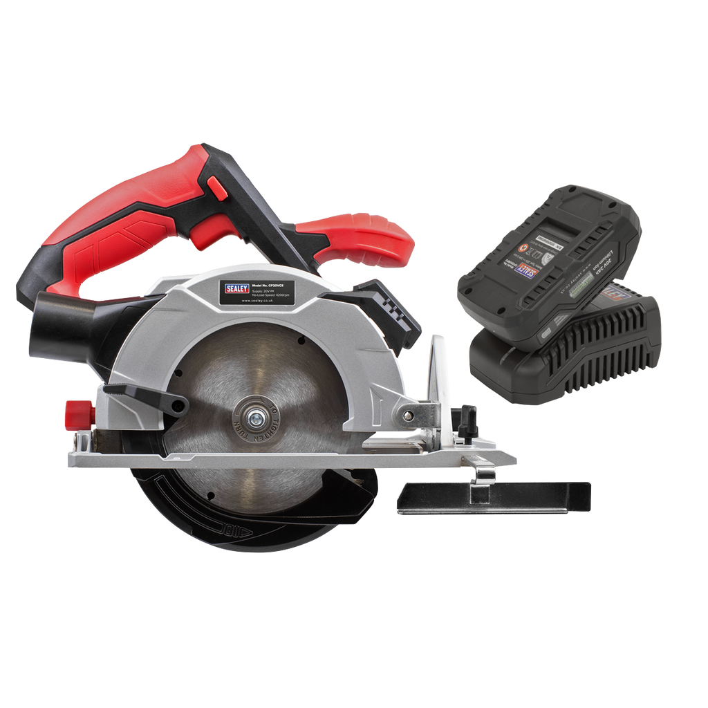 Sealey 20V 2Ah Ø150mm Circular Saw Kit CP20VCSKIT1