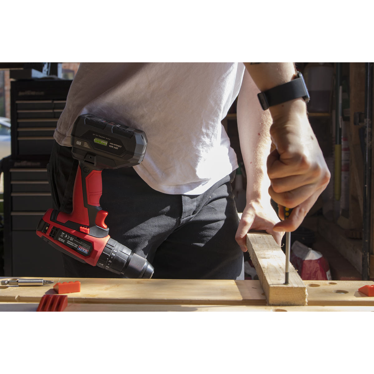 Sealey 20V SV20 Series Ø13mm Hammer Drill/Driver - Body Only CP20VDD