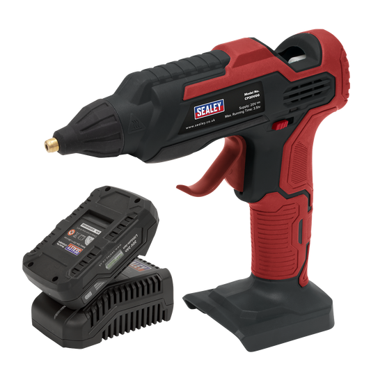 Sealey 20V 2Ah SV20 Series Cordless Glue Gun Kit CP20VGGKIT1