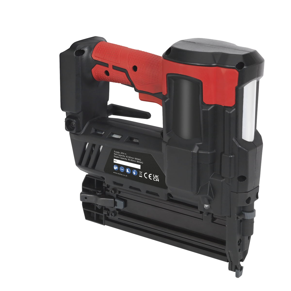 Sealey 20V SV20 Series 18G Cordless Staple/Nail Gun - Body Only CP20VNG