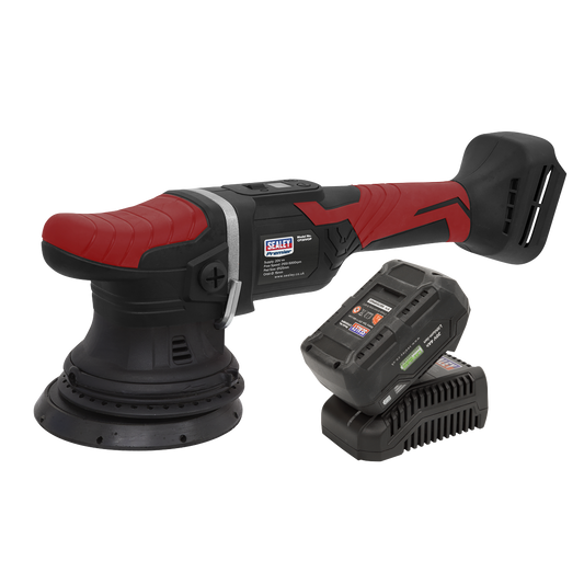 Sealey 20V SV20 Series Ø125mm Cordless Orbital Polisher Kit CP20VOPKIT