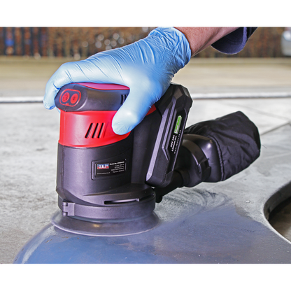 Sealey 20V SV20 Series Ø125mm Random Orbital Palm Sander - Body Only CP20VOS