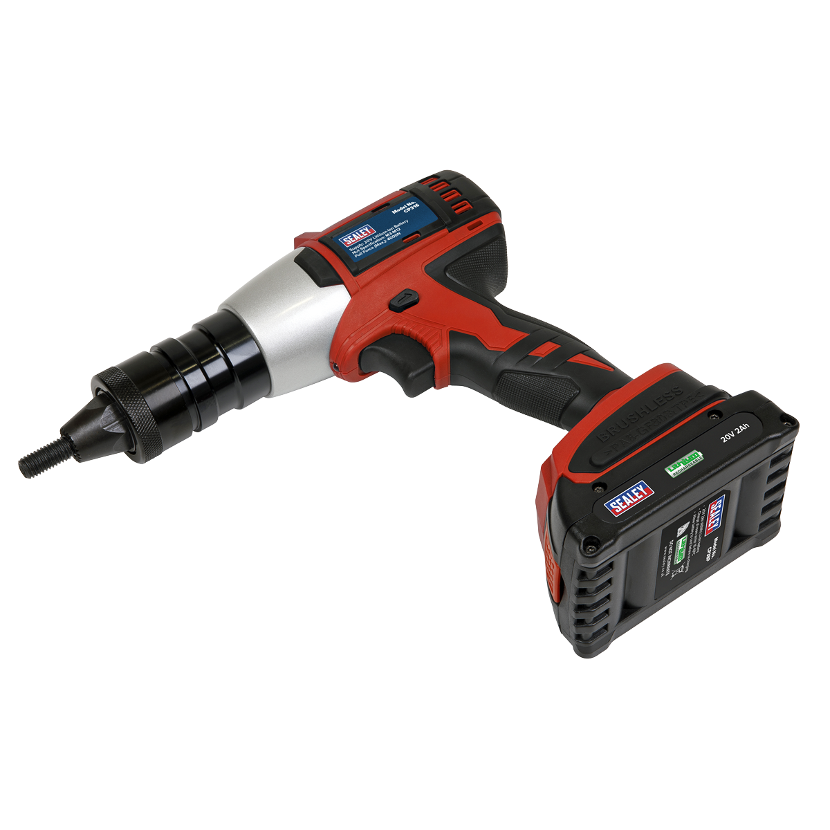 Sealey 20V 2Ah Lithium-ion Cordless Nut Riveter CP316