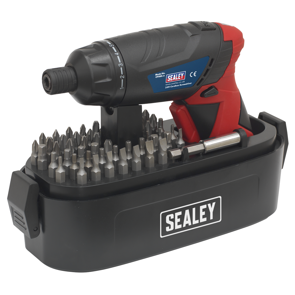 Sealey 53pc 3.6V Cordless Screwdriver Set CP36S