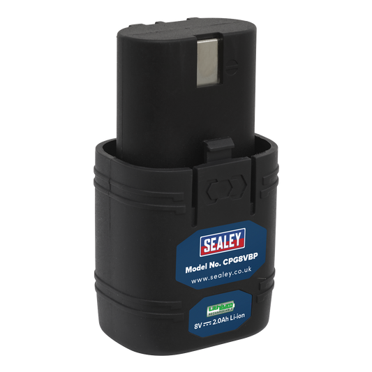 Sealey 8V 2Ah Lithium-ion Power Tool Battery for CPG8V CPG8VBP