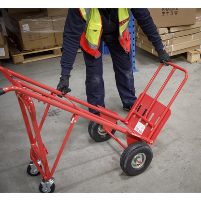 Sealey 250kg 3-in-1 Sack Truck with Pneumatic Tyres CST989