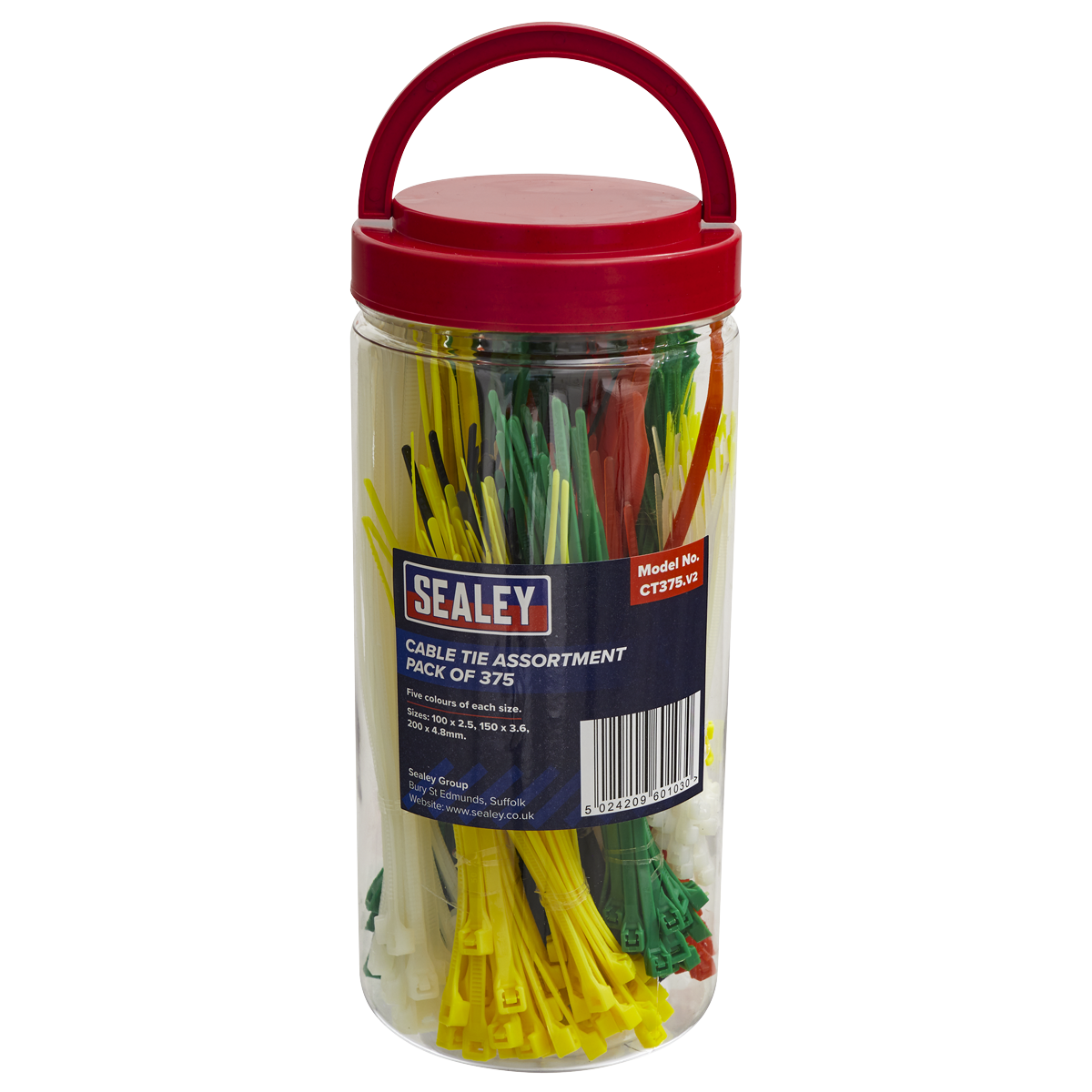 Sealey Cable Tie Assortment - Pack of 375 CT375