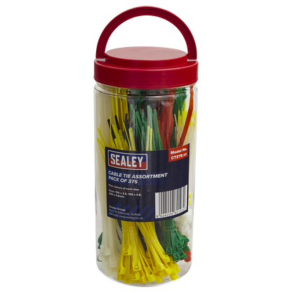 Sealey Cable Tie Assortment - Pack of 375 CT375