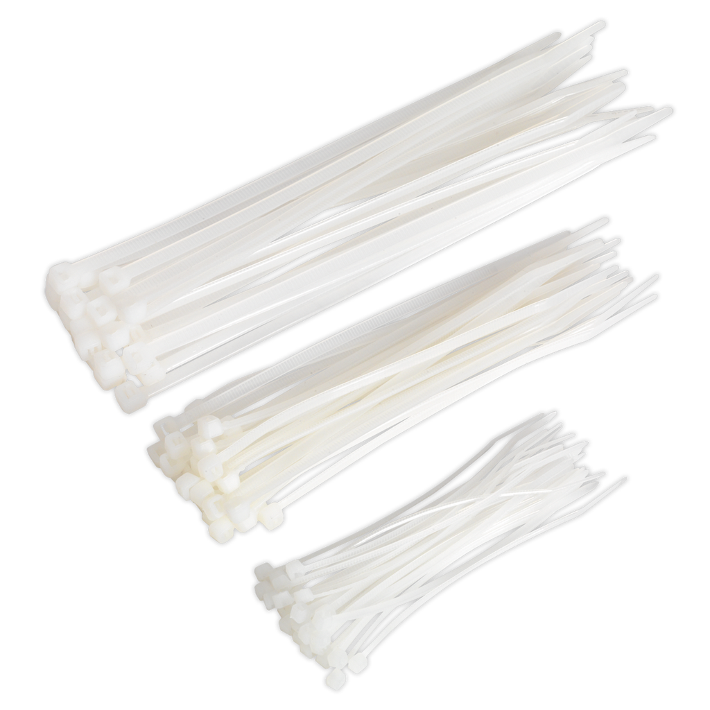 Sealey Cable Tie Assortment White - Pack of 75 CT75W