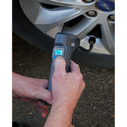 Sealey Compact Rechargeable Tyre Inflator & Power Bank with Work Light CTI120