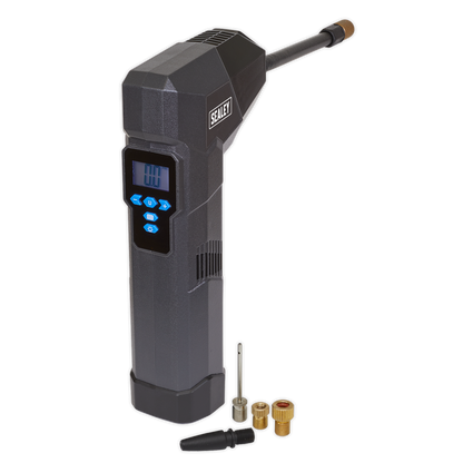 Sealey Compact Rechargeable Tyre Inflator & Power Bank with Work Light CTI120