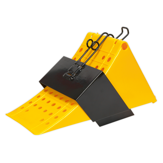 Sealey Wheel Chock with Bracket - Commercial CV127