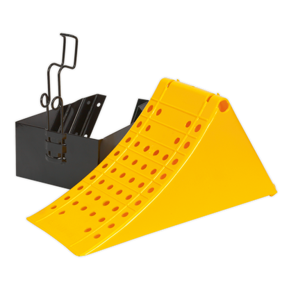 Sealey Wheel Chock with Bracket - Commercial CV127