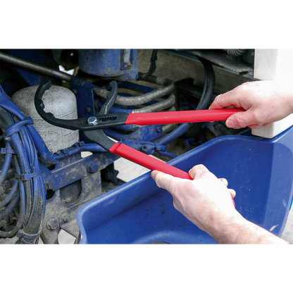 Sealey Ø95-178mm Oil Filter Pliers - Commercial CV6412