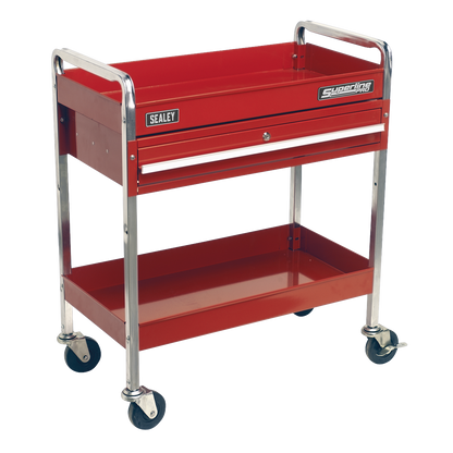 Sealey 2-Level Heavy-Duty Trolley with Lockable Drawer CX101D
