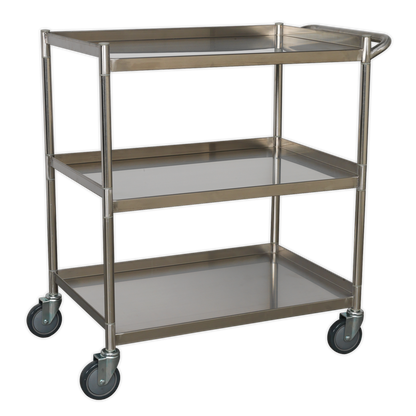 Sealey 3-Level Stainless Steel Workshop Trolley CX410SS