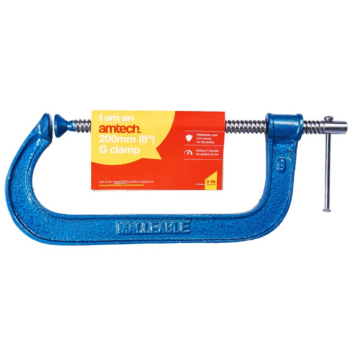 Amtech 200mm (8") G-clamp D0500