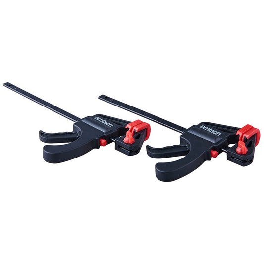 Amtech 2 Piece 100mm (4'') Ratchet speed clamp set D0930