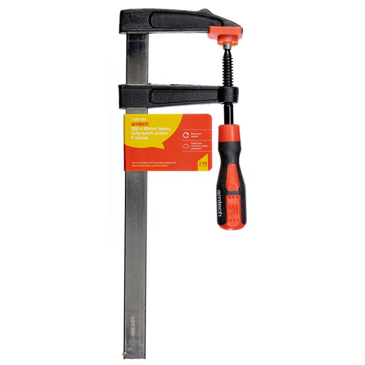 Amtech 300mm Heavy duty quick action F clamp D1918