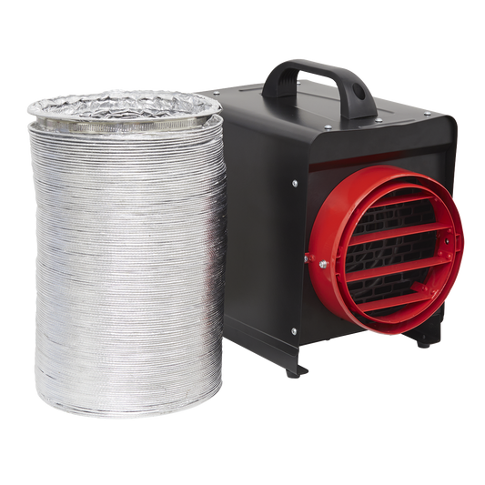 Sealey 3kW Industrial Fan Heater with Ducting DEH3001