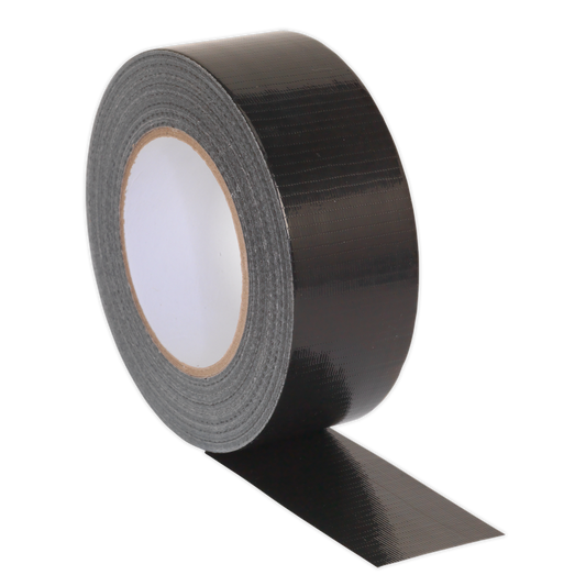 Sealey 48mm x 50m Black Duct Tape DTB