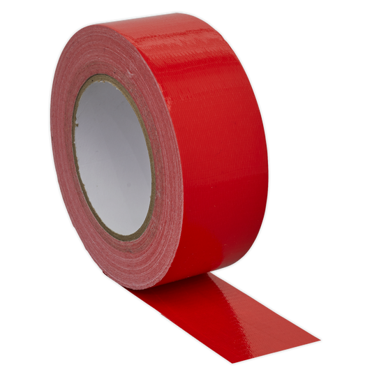 Sealey 50mm x 50m Red Duct Tape DTR