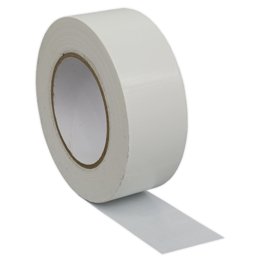 Sealey 50mm x 50m White Duct Tape DTW