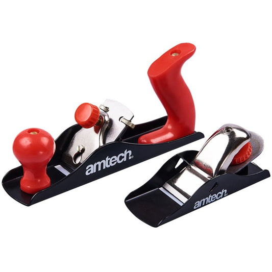 Amtech 2 Piece wood plane set E0425