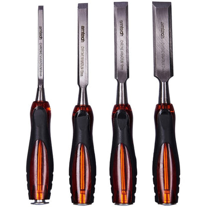 Amtech 4 Piece go thru wood chisel set E0705