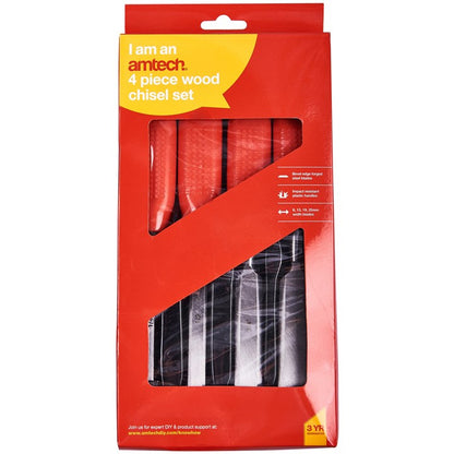 Amtech 4 Piece wood chisel set E0750