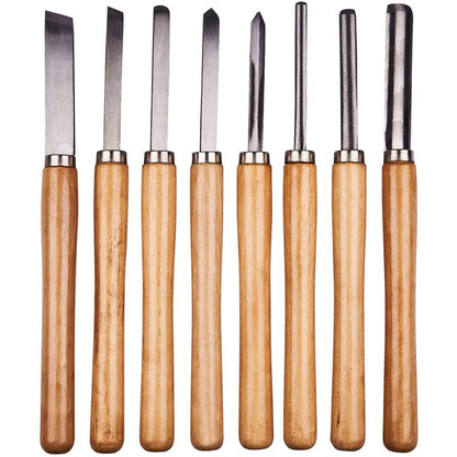 Amtech 8 Piece wood turning chisel set E1050