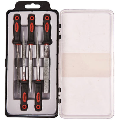 Amtech 5 Piece 100mm (4") diamond file set E1330