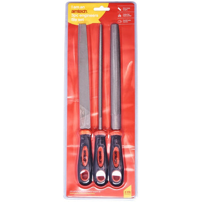 Amtech 3 Piece engineer's file set E1359