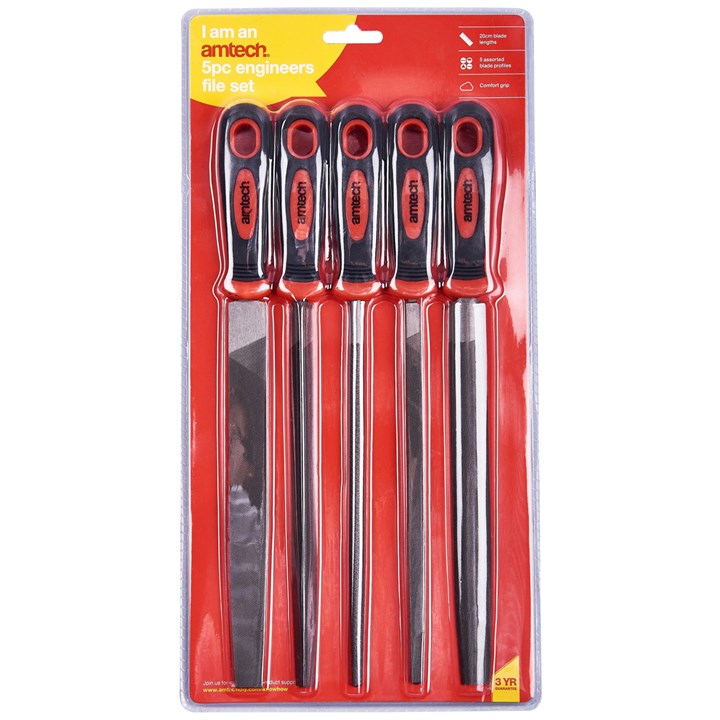 Amtech 5 Piece engineer's file set E1360