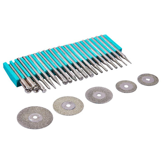 Amtech 25 Piece diamond-coated polishing set E1855