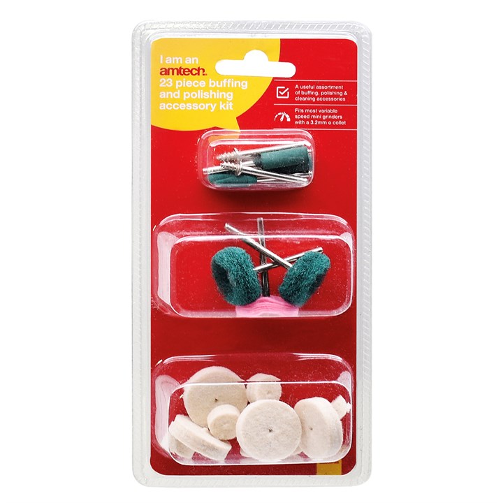 Amtech 23 Piece buffing and polishing accessory kit E1878
