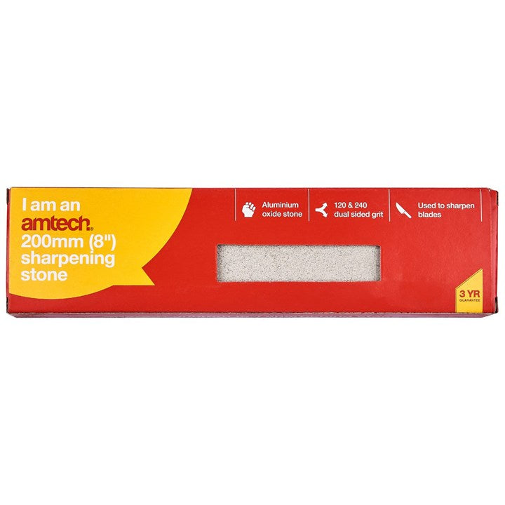Amtech 200mm (8") Combination sharpening stone E2000