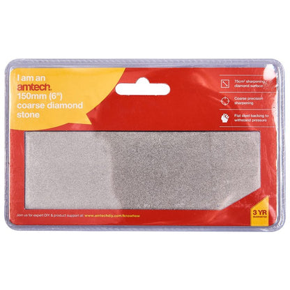 Amtech 150mm (6") Coarse diamond sharpening stone E2580