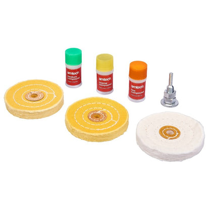 Amtech 3 Piece metal polishing set E2610