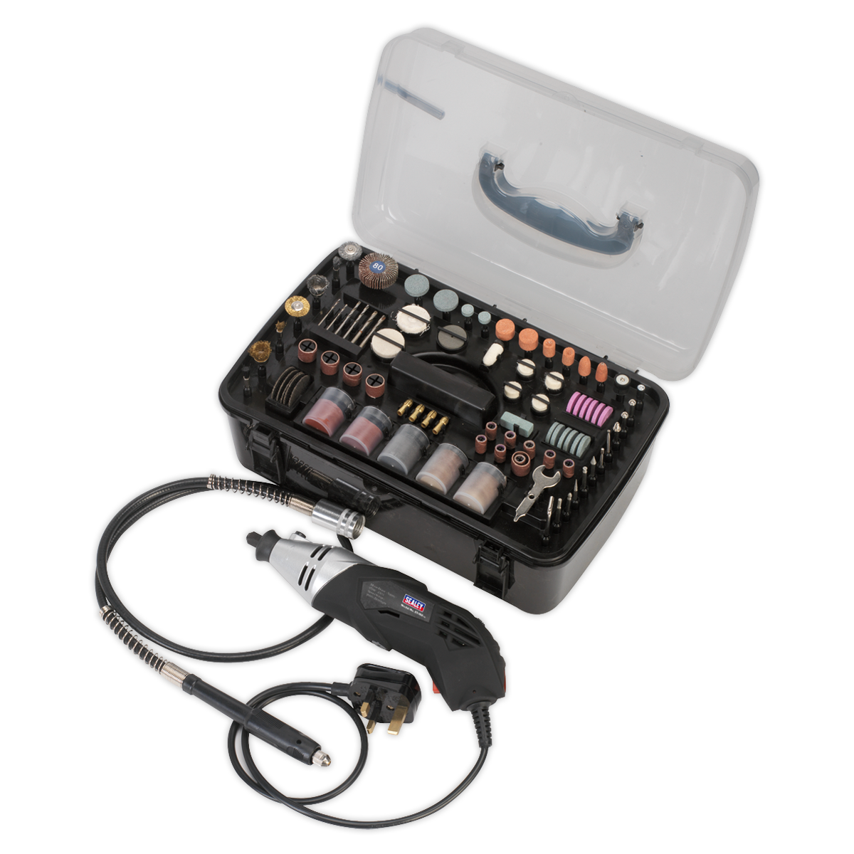 Sealey 219pc Multipurpose Rotary Tool & Engraver Kit E5188