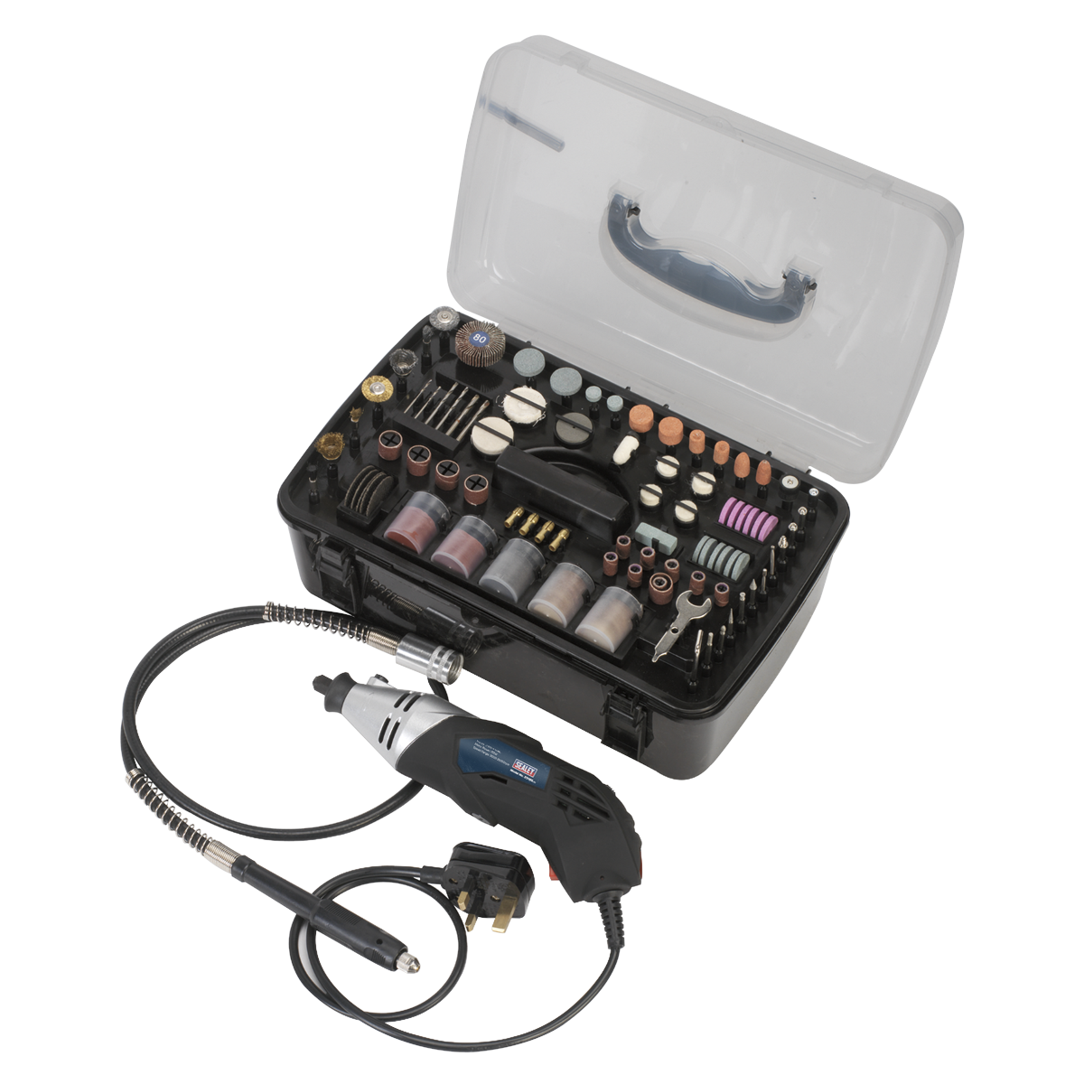 Sealey 219pc Multipurpose Rotary Tool & Engraver Kit E5188