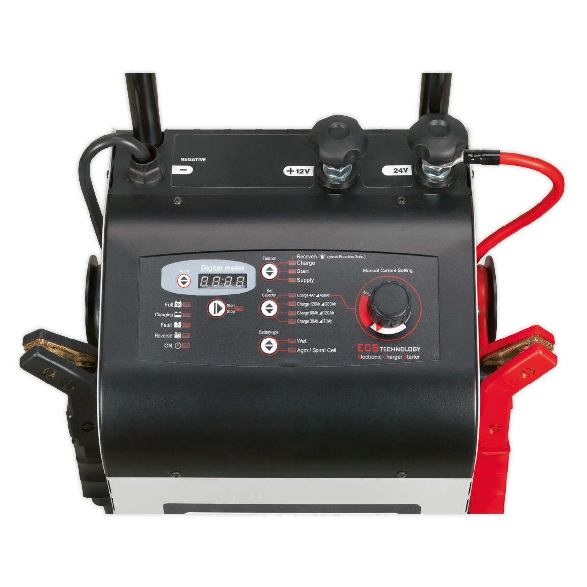 Sealey 350/60A 12/24V Electronic Starter/Charger ECS350