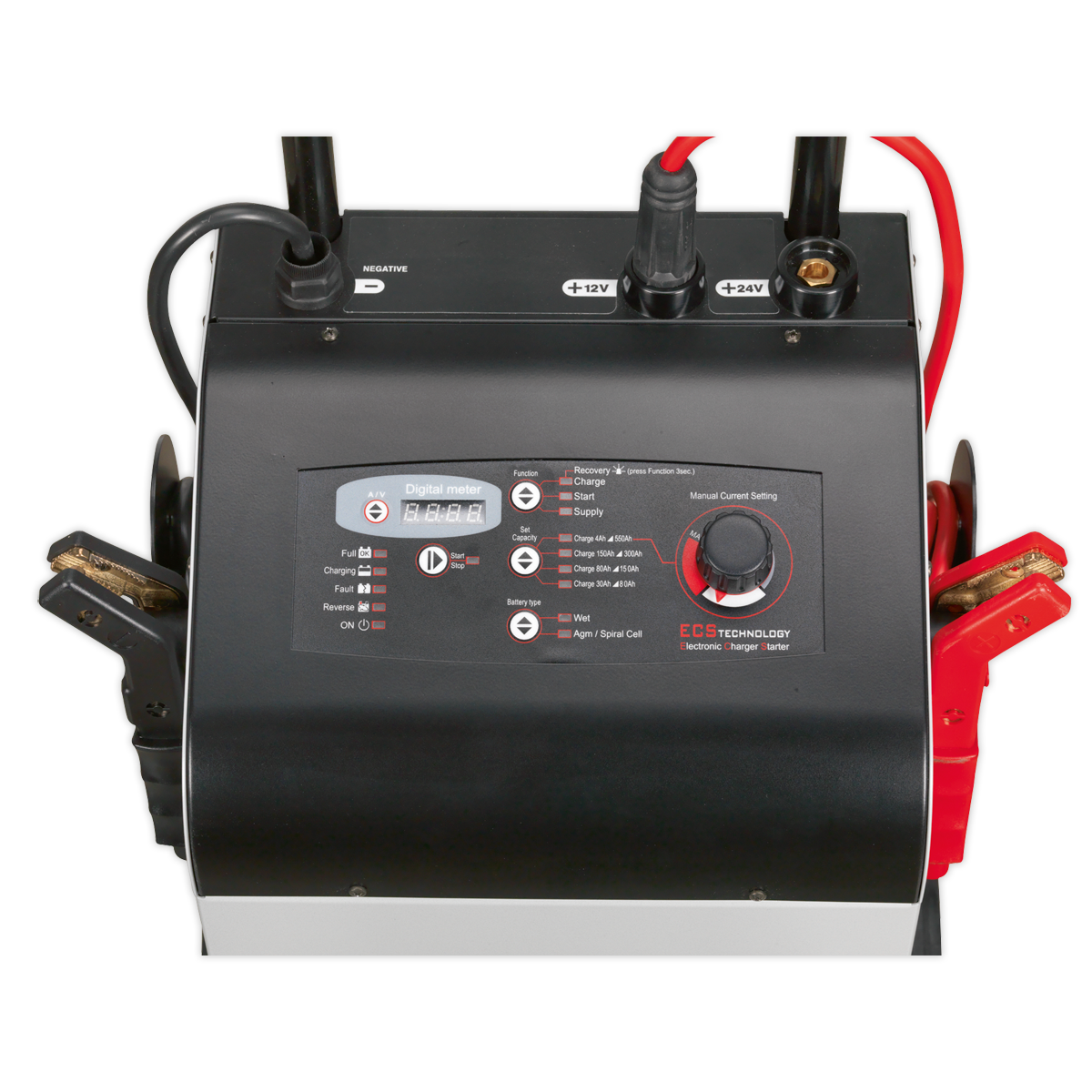 Sealey 400/75A 12/24V Electronic Starter/Charger ECS400