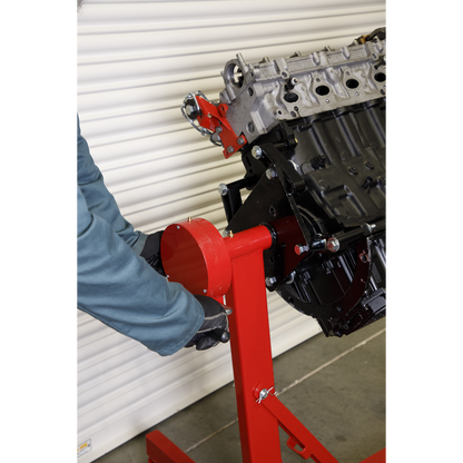 Sealey 450kg Folding 360º Rotating Engine Stand with Geared Handle Drive ES480D