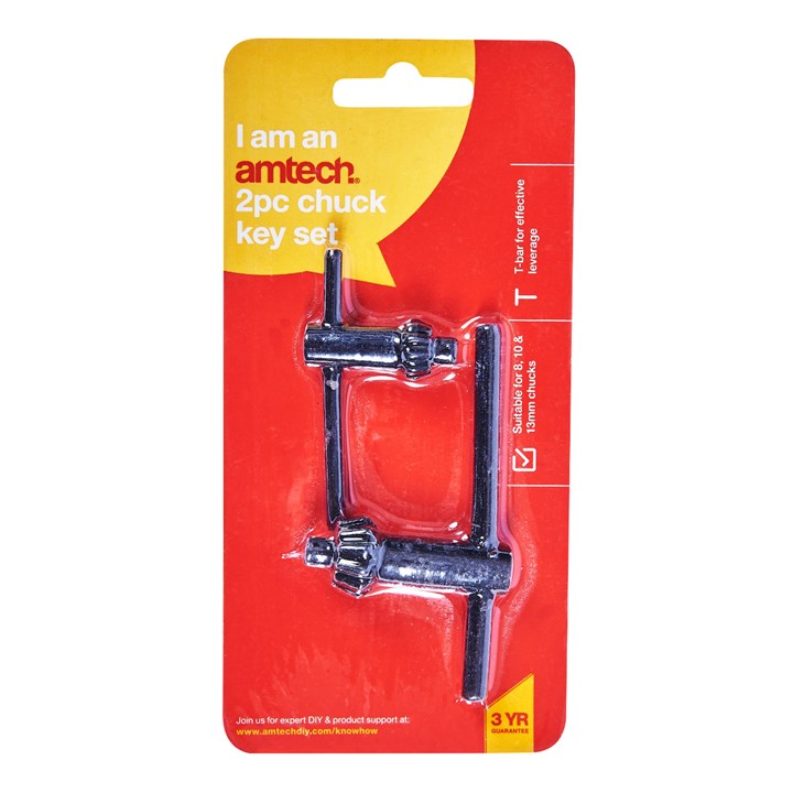 Amtech 2 Piece chuck key set F0600