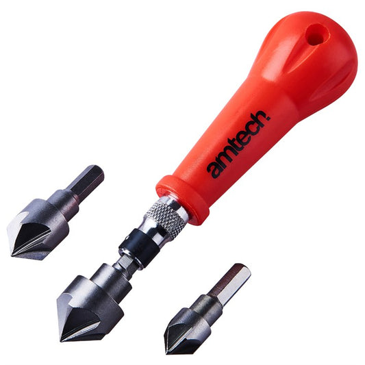 Amtech 3 piece countersink set F0815