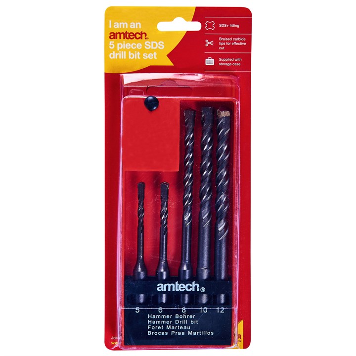 Amtech 5 Piece SDS drill bit set F0920